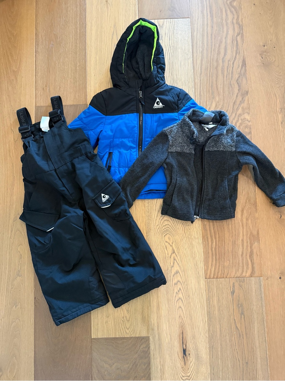 Gerry Kids' /Toddler 3 piece ski jacket, fleece, bib